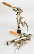 Two vintage Rapid table top or bar top corkscrews