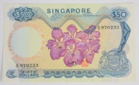 Singapore undated (1970) $50 signed Goh Keng Swee
