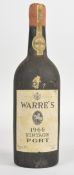 Warre's 1966 Vintage Port, 75cl. PLEASE NOTE ALL ALCOHOL & TOBACCO ITEMS ARE SUBJECT TO OVER 18