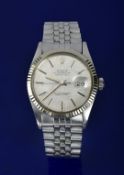 Rolex Oyster Perpetual Datejust gentleman's automatic wristwatch ref. 16014 with date aperture,