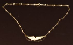 A 9ct gold necklace by John McKellar, in original box, 6.6g, 38cm