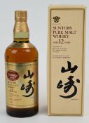 Suntory - Yamazaki 12 year old Pure Malt Whisky, 43% vol, 75cl, in original box. PLEASE NOTE ALL