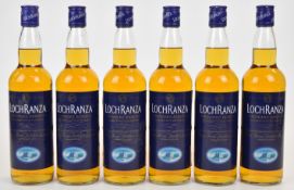 Six bottles of Arran Distillers Loch Ranza Founders' Reserve Scotch Whisky, 40% vol, 70cl. PLEASE