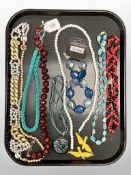 A collection of costume jewellery,