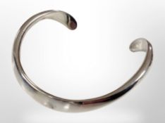 A silver bangle
