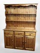 A contemporary pine dresser,