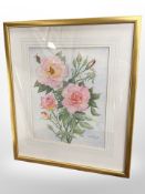 Margaret Adamson : Still life of flowers, watercolour,