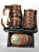 Three crates of Bradex collector's plates in frames