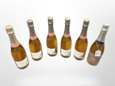 Six bottles of Rose Spumante (5) and La Certosa Pinot Grigio.