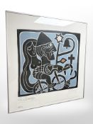 A Danish Henry Heerup gallery print 60 cm x 63 cm15