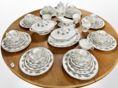 Approximately 68 pieces of Royal Doulton Valleygreen tea,