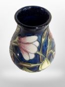 A Moorcroft squat vase, height 9.
