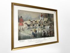 After Cuthbert Bradley (British, 1861-1943) : The Cambridgeshire Dog Hounds,