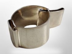 A silver Christofle segmented link bracelet