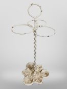A painted iron stick stand,