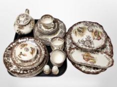 Thirty pieces of Palissy Game Series tea and dinner china