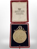 An 1889 silver gilded crown