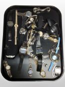 A collection of Lady's and Gent's quartz wrist watches including Limit, Slazenger,