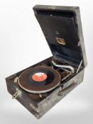 An HMV gramophone