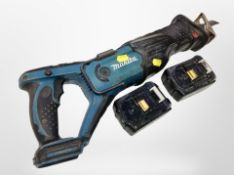 A Makita electric saw.