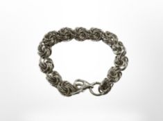 A silver child's bracelet