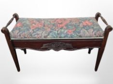 An Edwardian duet stool