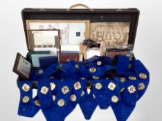 A case of ephemera relating to the Royal Antediluvian Order of Buffalo's including presentation