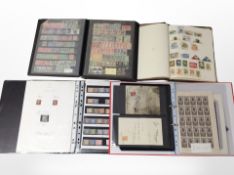 Four albums of World Stamps including British Overseas territories, Hungary, 1854 Penny reds,