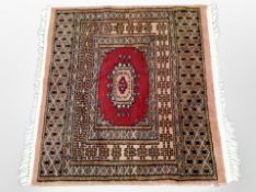A small Lahore Bokhara rug, Pakistan,