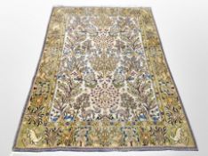 An Indian rug of Tree of Life design,