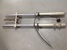 A pair of SkyTeam suspension forks