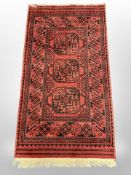 A Bokhara rug, Afghanistan, 133cm x 72cm.