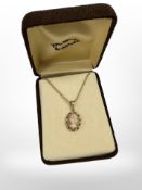 A Cameo pendant and chain