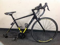 A Cube road bike frame,