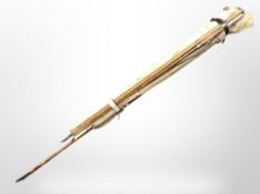 Two bundles of assorted fishing rods,