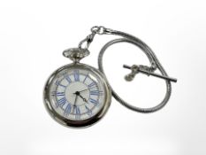 A pocket watch and chain