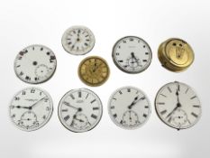 A collection of watch movements