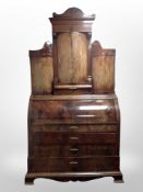 A 19th century Danish mahogany bureau bookcase,