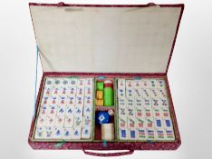 A Chinese Mahjong set.