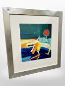 A contemporary abstract oil painting, 39 cm x 46 cm.