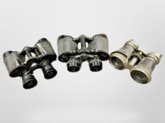 A pair of Regent 8X30 bionculars and two other pairs (3)