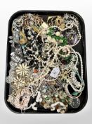 A group of costume jewellery,