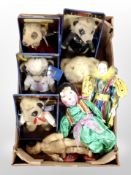 A box of Compare the Meerkat and other figures.