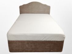 A 4'6 storage divan with Next mattress and headboard