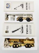 Two Grove diecast scale model cranes, RT865B and TM9120, both boxed.