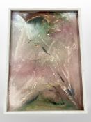 Continental School : Abstract oil on canvas,