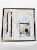 Continental School : Abstract oil on canvas,