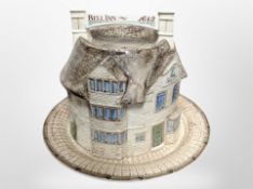 A Bell Inn stilton cheese dish and cover, retailed by Harrods.