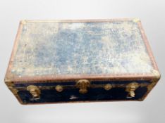 An early 20th century shipping trunk