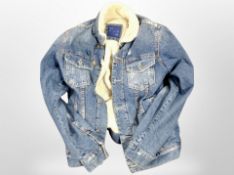 A Zara gent's denim lined jacket,